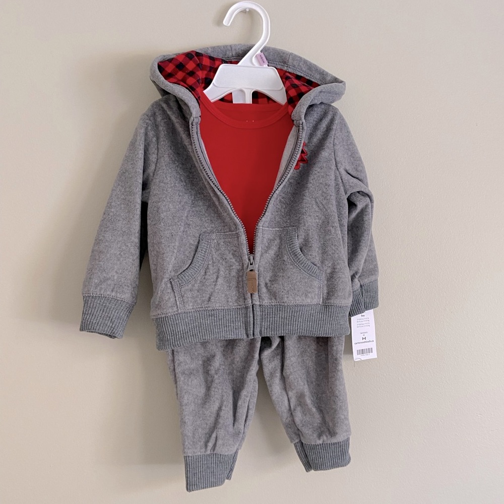 3 for $30 Grey sweatsuit - size 9M
